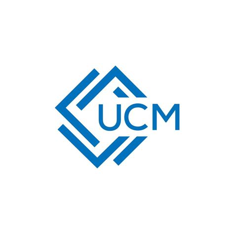 UCM technology letter logo design on white background. UCM creative ...