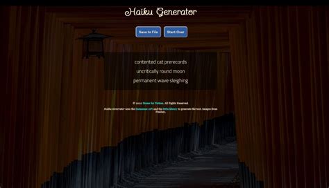 A JavaScript Haiku Generator with User Input - Home For Fiction - Blog