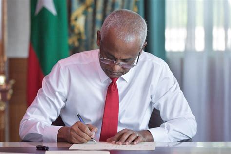 President Ibrahim Mohamed Solih ratifies amendments to 6 different ...