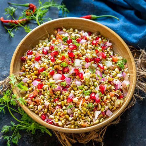 Sprouts Salad Recipe (Step by Step + Video) - Whiskaffair