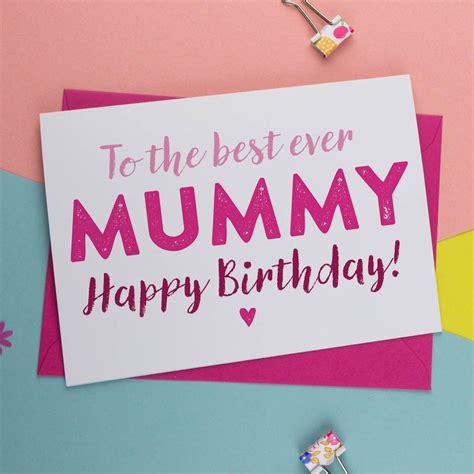 Birthday Card for Mum, Mom, Mummy Or Mother - A is for Alphabet