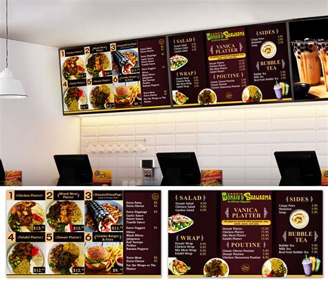 Digital TV Menu board for Restaurant on Behance