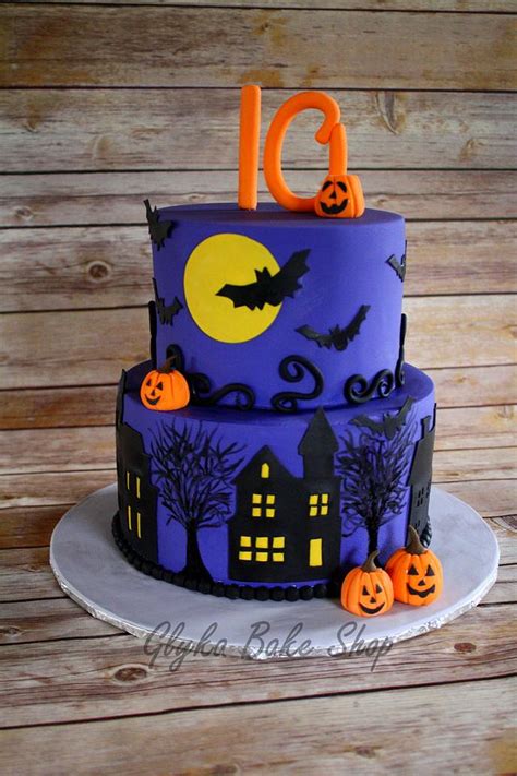 Halloween Birthday Cake - Decorated Cake by GlykaBakeShop - CakesDecor