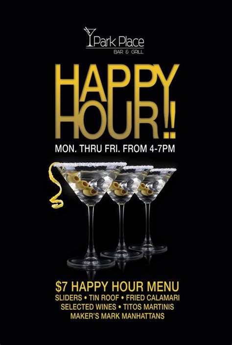 Happy Hour Posters and Table Tents designed and printed by Web We We ...