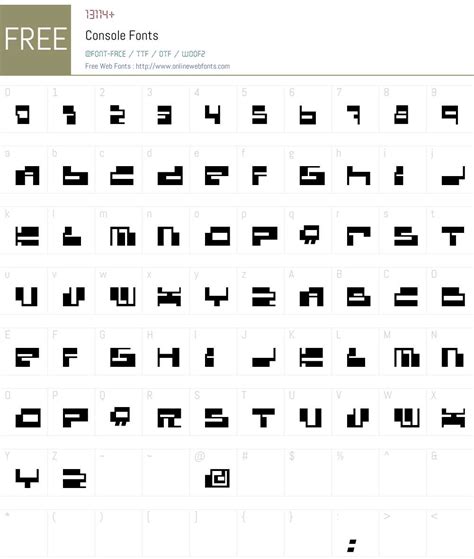 Console 001.000 Fonts Free Download - OnlineWebFonts.COM