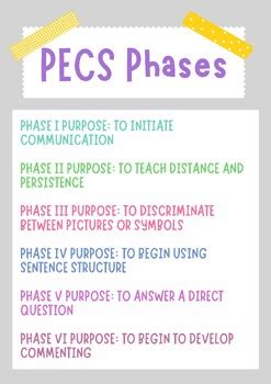 PECS Phases Cheat Sheet by kaelynn abner | TPT