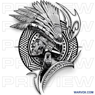 Aztec Priest Tattoo Design - ₪ AZTEC TATTOOS ₪ Warvox Aztec Mayan Inca ...