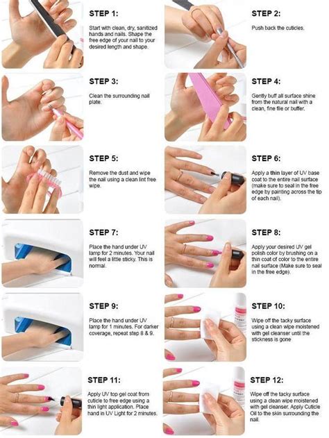 Uv Gel Nails Step By Guide New Items Manicure World #gelnails Manicure ...