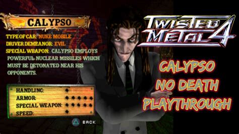 Twisted Metal 4 | Calypso No Death Playthrough - YouTube