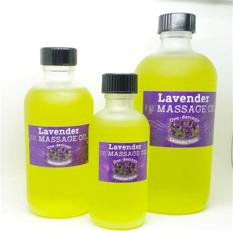 Premium Lavender Massage Oil 8 % Lavender Essential by Onederings