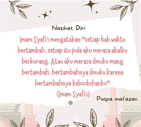 Pesanan Imam Syafie Quotes : Pesanan Imam Al Ghazali Tentang 6 Perkara ...