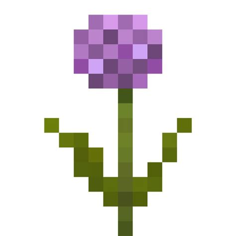 Purple Allium Minecraft Wallpaper