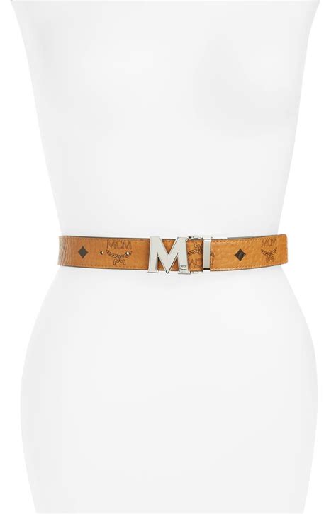 MCM Logo Buckle Reversible Belt | Nordstrom