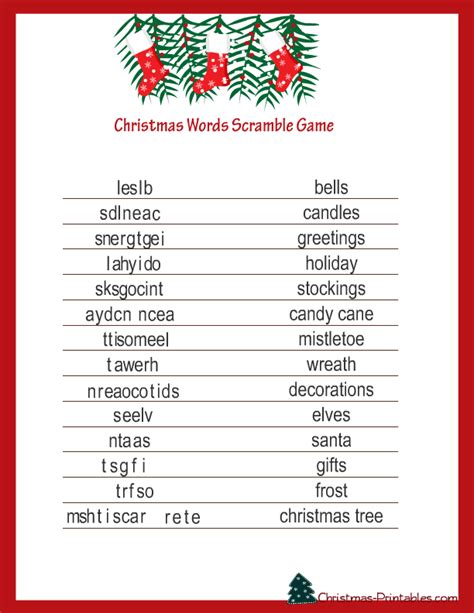 Printable Christmas Word Games For Adults - Victor Davi's Word Search