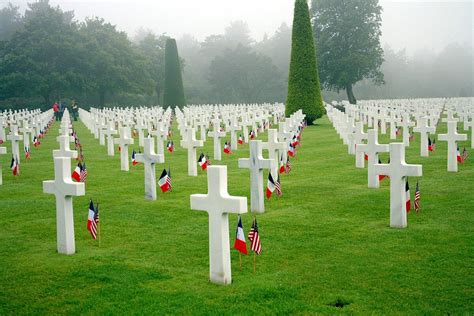 Normandy American Cemetery. This cemetery is the most popular with ...