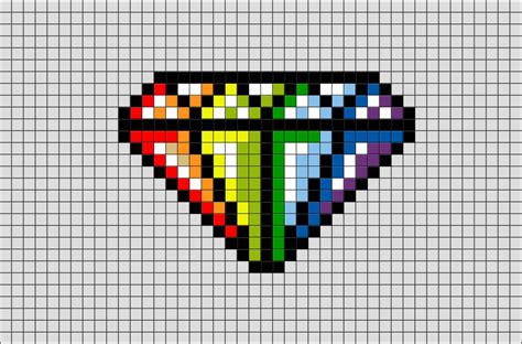 Diamond Pixel Art | Pixel art templates, Minecraft pixel art, Pixel art ...