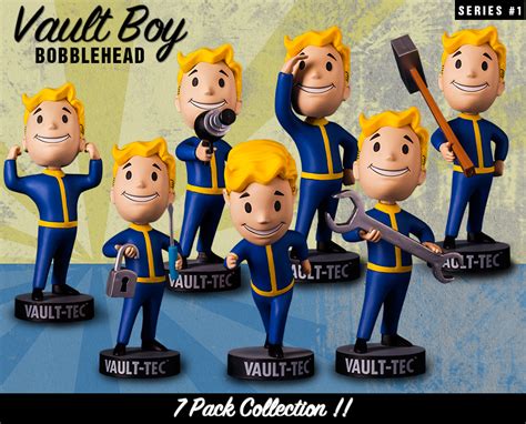 Fallout® 4: Vault Boy 111 Bobbleheads - Series One 7 Pack | Gaming Heads