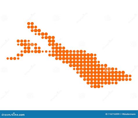 Map of Lake Constance stock vector. Illustration of constance - 116716999