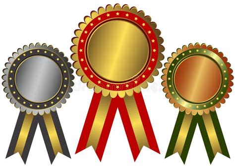 Gold, Silver And Bronze Awards Royalty Free Stock Photography - Image ...