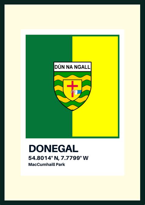 Donegal GAA Print – Crest – SportPix – GAA Framed Prints – Football ...