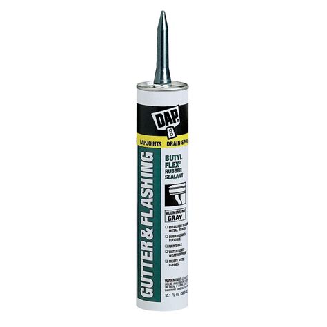 DAP Butyl-Flex 10.1 Aluminum Gray Gutter and Flashing Sealant (12-Pack ...