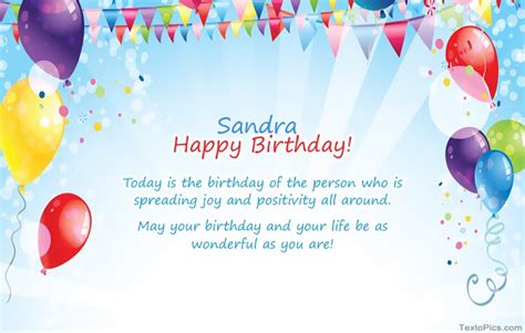 Happy Birthday Sandra pictures congratulations.