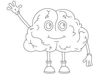 Brain Coloring Pages