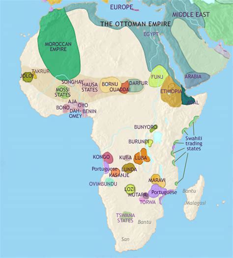 Ancient African Cities Map