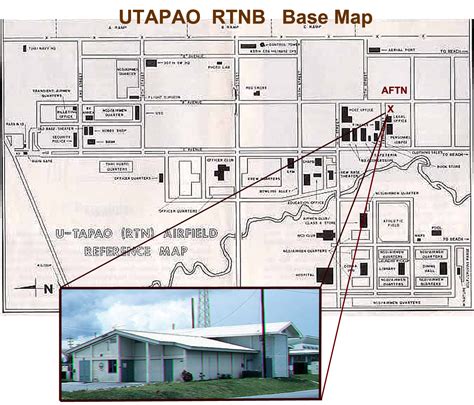 AFTN-The American Forces Thailand Nework - U-Tapao Base Map