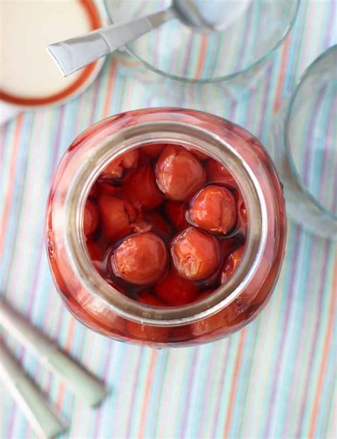 Homemade Maraschino Cherries (Two Ingredients!) - My Sequined Life