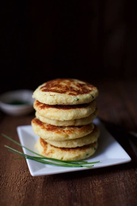 Butter and Chives Potato Cakes - Mr. Farmer's Daughter