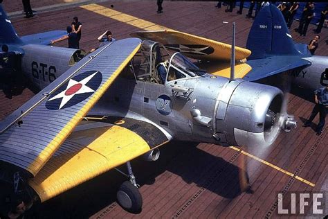 Douglas TBD-1 Devastator of Torpedo Squadron Six (VT-6). Note the ...