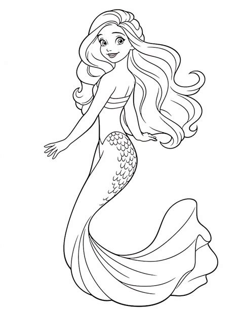 44 Mermaid Coloring Pages For Kids And Adults - Our Mindful Life