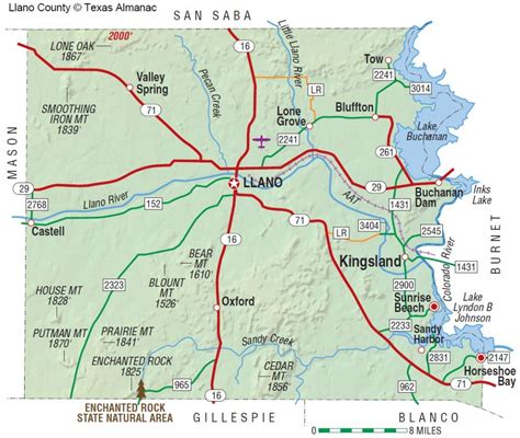 Llano Texas Map - Free Printable Maps