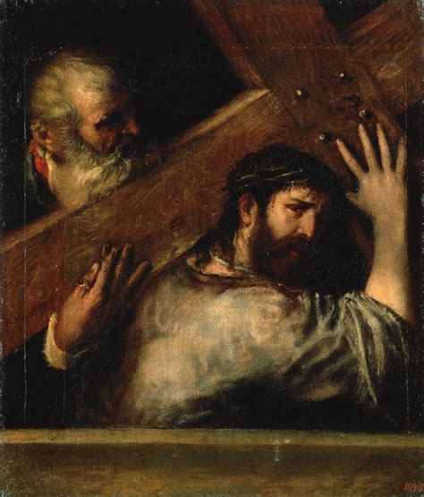 Christ Carrying the Cross, 1560s. posters & prints by Titian