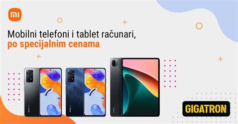 Xiaomi Telefoni i Tablet Računari Po Super Cenama | Gigatron