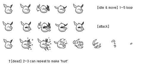 Flying Tongue Monster Sprite Sheet | OpenGameArt.org