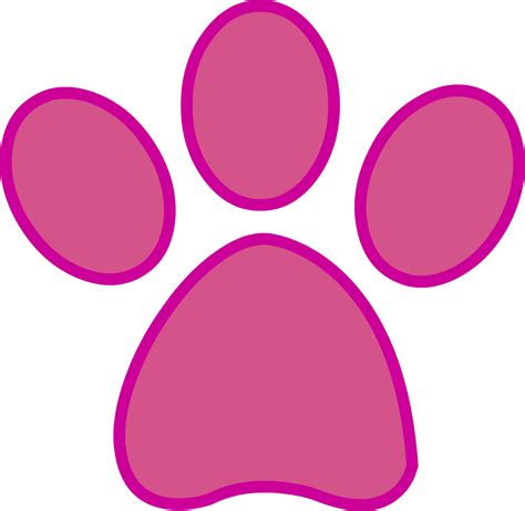 Pink Panther Paw Print (Commission) by kitkatyj on DeviantArt