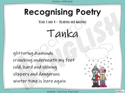 Tanka Poetry - Year 3 and 4 teaching resources lesson