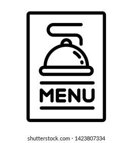 Food Menu Icon Simple Design Line Stock Vector (Royalty Free ...