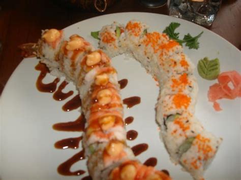 Tiger Roll ( Crab delite, avocado, shrimp tempura.) Calif roll ...