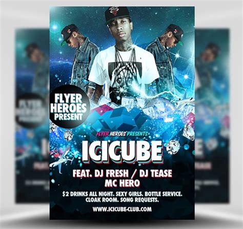 Icicube Free PSD Flyer Template - FlyerHeroes