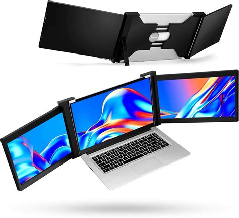 Portable Triple Screen Laptop Workstation External Monitor for Laptop ...