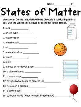 68 [FREE] GRADE 3 SCIENCE WORKSHEETS STATES OF MATTER PDF PRINTABLE ...