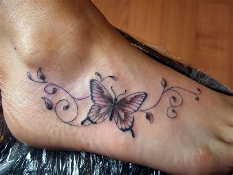 Foot Butterfly Tattoo - Unique Butterfly Tattoos - Butterfly Tattoos ...