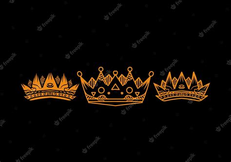 Premium Vector | Crown gold vector design