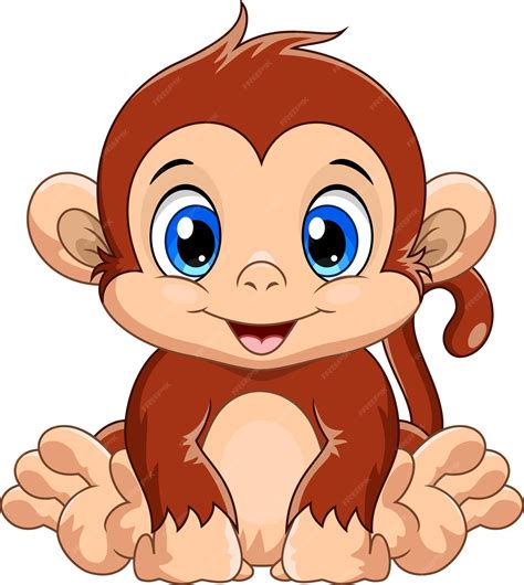 Cute Baby Monkey Cartoon