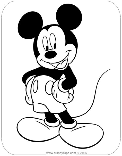 Mickey Mouse Train Coloring Page Coloring Pages