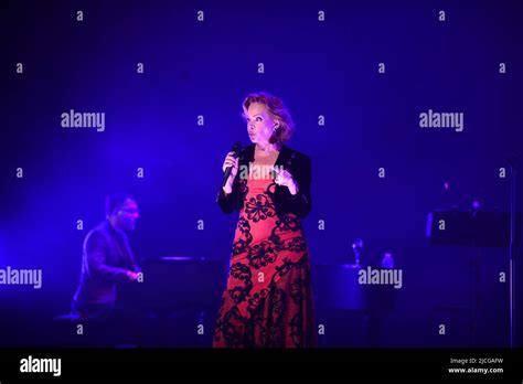 MIAMI , FL - JUNE 11: Paloma San Basilio performs live on stage during ...