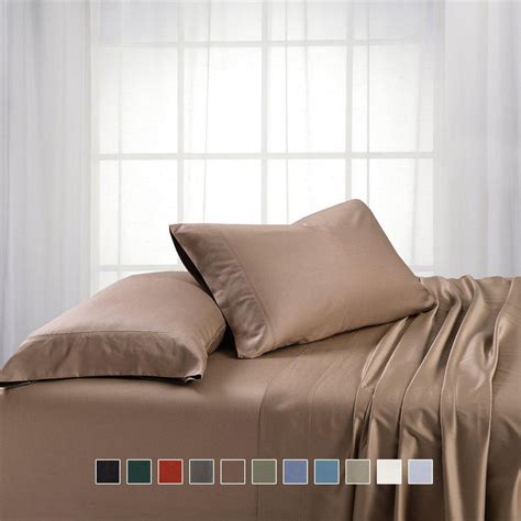 Split King Dual King Adjustable Bed Sheets Set - Bamboo Cotton (Hybrid)